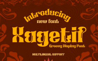 Xagetif | Groovy Retro Font