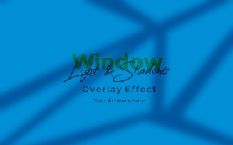 Window Sunlight Shadow Overlay Effect Mockup 405