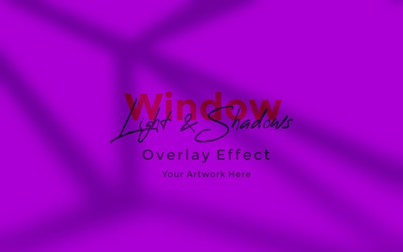 Window Sunlight Shadow Overlay Effect Mockup 406 Product Mockup