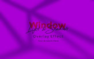 Window Sunlight Shadow Overlay Effect Mockup 406
