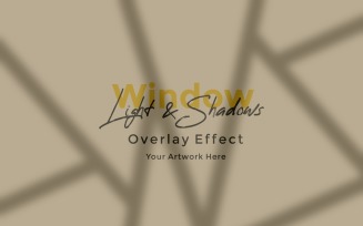 Window Sunlight Shadow Overlay Effect Mockup 417