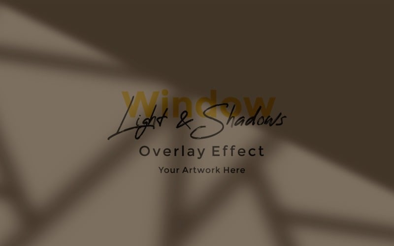 Window Sunlight Shadow Overlay Effect Mockup 423 Product Mockup