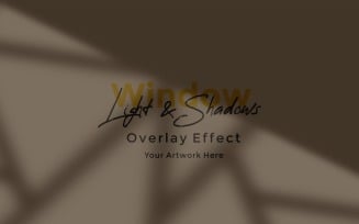 Window Sunlight Shadow Overlay Effect Mockup 423