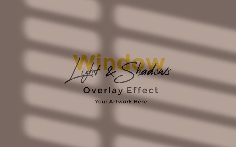 Window Sunlight Shadow Overlay Effect Mockup 428 Product Mockup