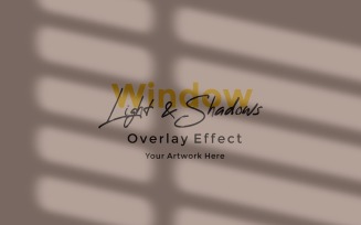 Window Sunlight Shadow Overlay Effect Mockup 428