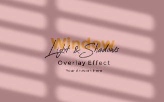 Window Sunlight Shadow Overlay Effect Mockup 429