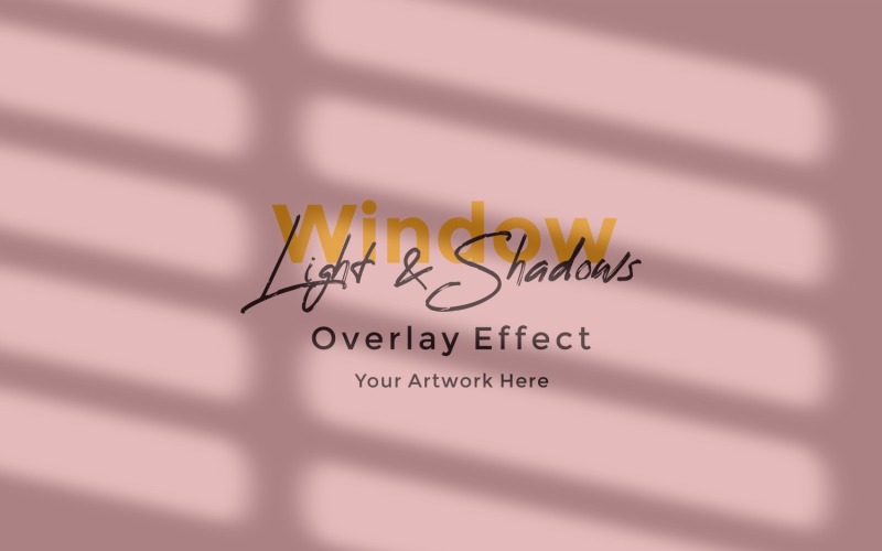 Window Sunlight Shadow Overlay Effect Mockup 429 Product Mockup