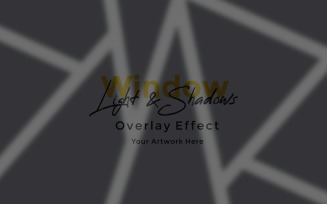 Window Sunlight Shadow Overlay Effect Mockup 432