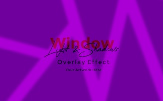 Window Sunlight Shadow Overlay Effect Mockup 436