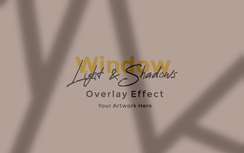 Window Sunlight Shadow Overlay Effect Mockup 438 Product Mockup