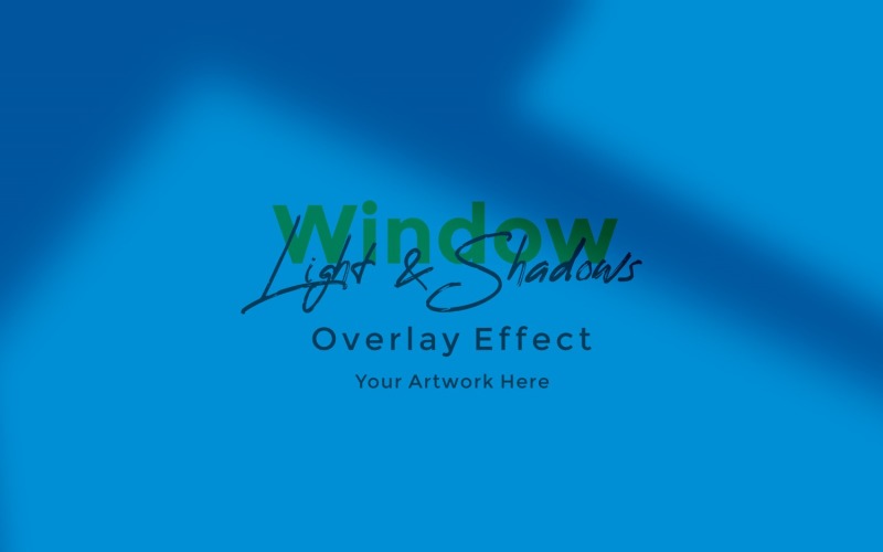 Window Sunlight Shadow Overlay Effect Mockup 445. Product Mockup