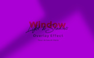Window Sunlight Shadow Overlay Effect Mockup 446