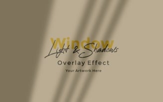 Window Sunlight Shadow Overlay Effect Mockup 457