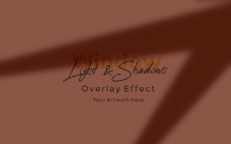 Window Sunlight Shadow Overlay Effect Mockup 461