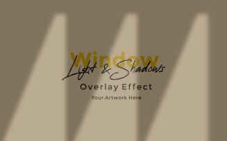 Window Sunlight Shadow Overlay Effect Mockup 467