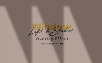Window Sunlight Shadow Overlay Effect Mockup 468