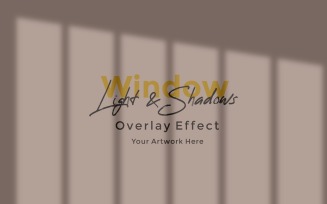 Window Sunlight Shadow Overlay Effect Mockup 478