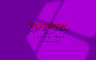 Window Sunlight Shadow Overlay Effect Mockup 486