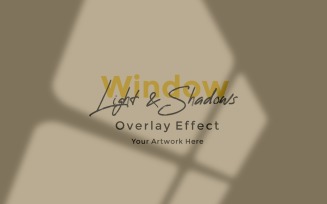 Window Sunlight Shadow Overlay Effect Mockup 487