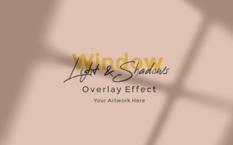 Window Sunlight Shadow Overlay Effect Mockup 490