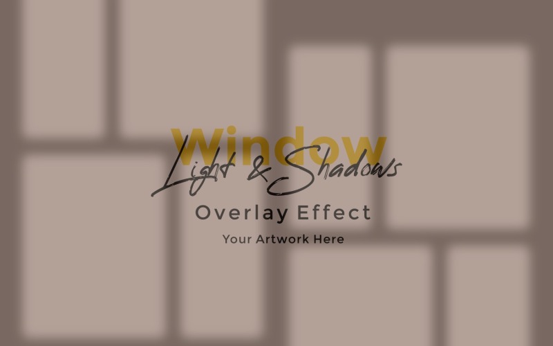 Window Sunlight Shadow Overlay Effect Mockup 498 Product Mockup