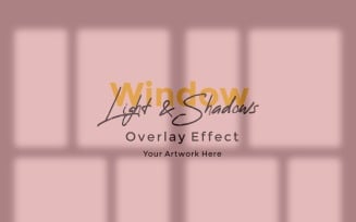 Window Sunlight Shadow Overlay Effect Mockup 499