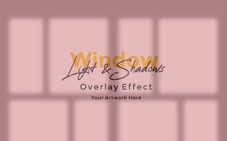 Window Sunlight Shadow Overlay Effect Mockup 499