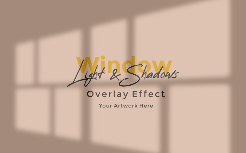 Window Sunlight Shadow Overlay Effect Mockup 500 Product Mockup