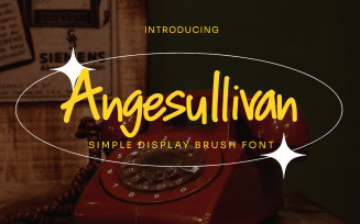 Angesullivan - Simple Display Brush Font