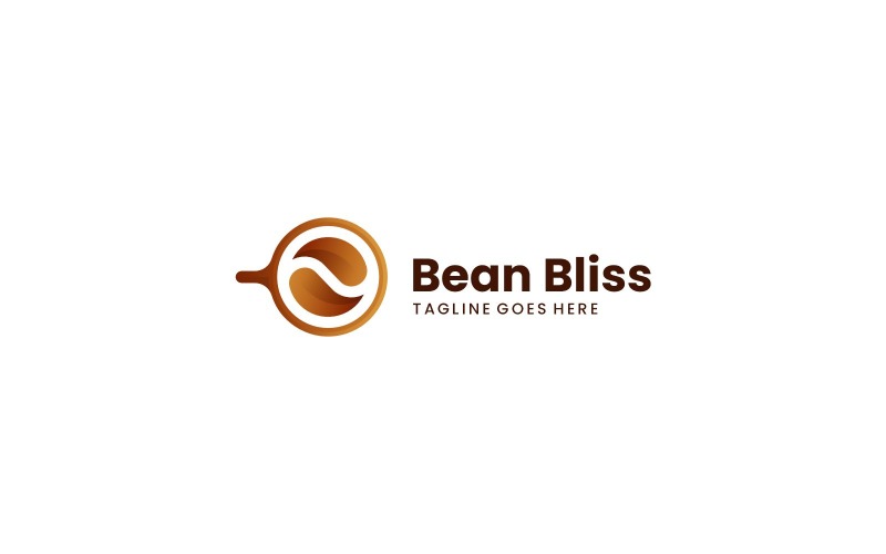Bean Bliss Gradient Logo Style Logo Template