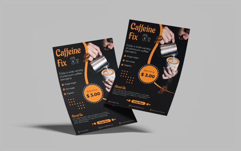Coffee Shop Flyer Template 1 Corporate Identity