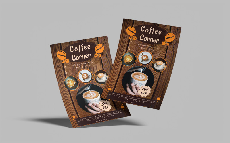 Coffee Shop Flyer Template 2 Corporate Identity