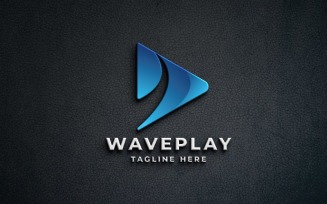 Wave Media Play Logo Pro Template