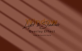 Window Sunlight Shadow Overlay Effect Mockup 481
