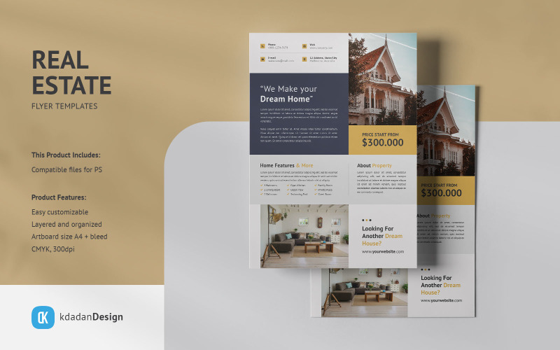 Real Estate Flyer PSD Templates Vol 070 Corporate Identity