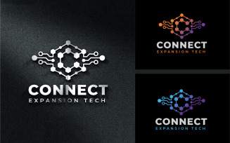 C Letter Blockchain Crypto Tech Logo Design