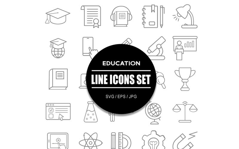 Education Icon Bundle Set Icon Set