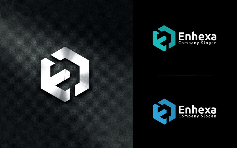 Letter E - En Letter Monogram Logo Design Logo Template
