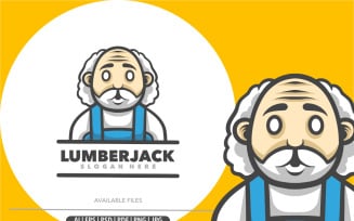 Lumberjack Professor Cute Mascot