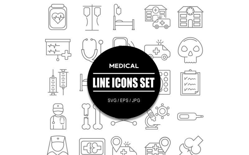 Medical Healthcare Icon Set