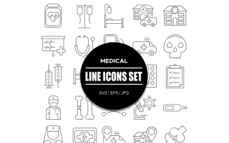 Medical Healthcare Icon Set