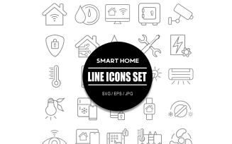 Smart Home Icon Set Bundle