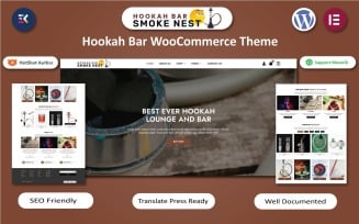 Smoke Nest - Hokkah Bar WordPress Elementor Template
