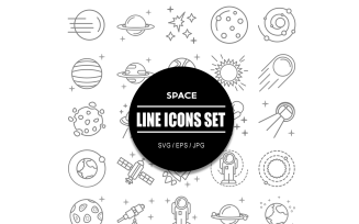 Space Icon Set Planet Icons