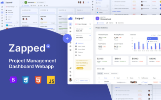 Zapped - Project management Dashboard Template