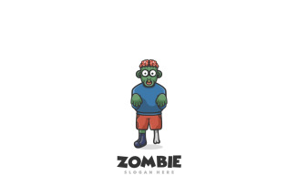 Zombie Logo Mascot Cartoon