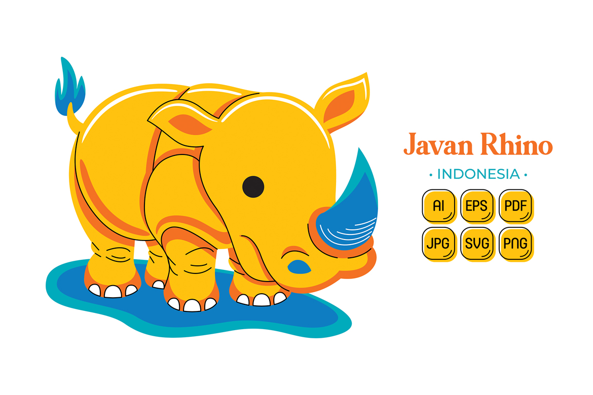 Kit Graphique #320706 Indonesia Rhinocrosceros Divers Modles Web - Logo template Preview