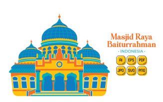 Baiturrahman Grand Mosque (Indonesia Travel Destination)