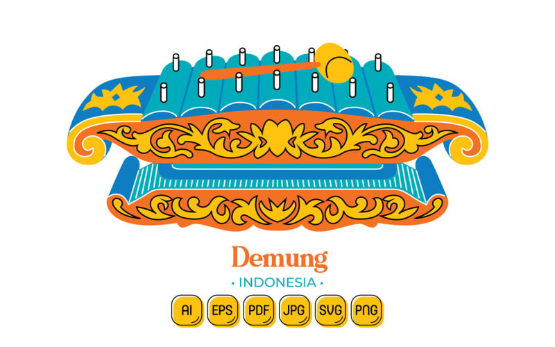 Demung (Indonesia Culture) Vector Graphic