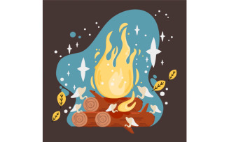 Fire Background Illustration